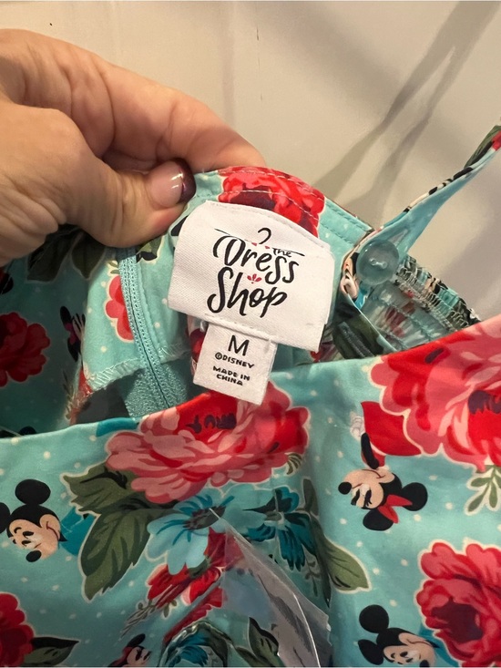 Dresses & Skirts - The Dress Shop Disney Floral Mickey Dress - Teal & Red